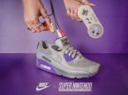 SNES-sneakers? Designeren kombinerer Nike Air Max-sko med en SNES til en m&aelig;rkelig, men fungerende konsolenhed
