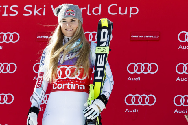 Første sundhedsopdatering for Lindsey Vonn efter faldet i Cortina: 