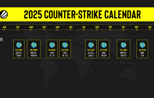 ESL skitserer 2025 Counter-Strike-kalender