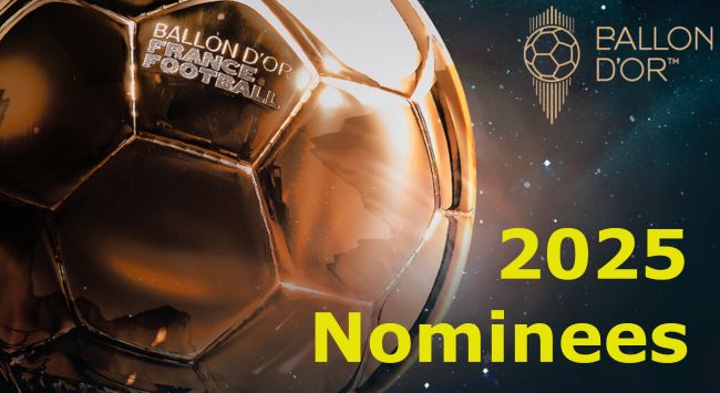 Ballon d'Or 2025: alle nominerede er blevet offentliggjort