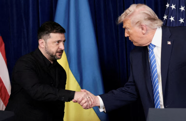 Zelensky tager til Davos for samtaler med Trump