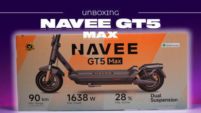 Navee GT5 Max Urban Electric Scooter - Udpakning